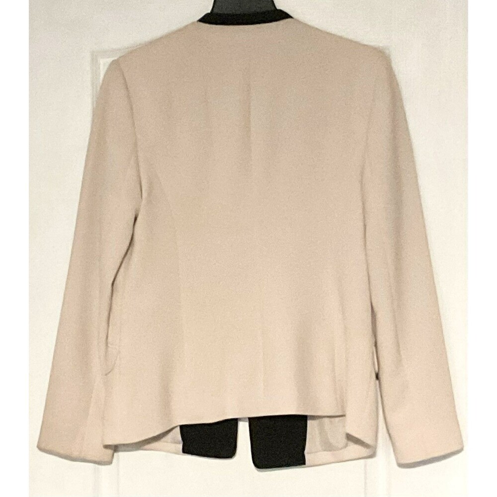 Express Women's Black Collar One Button Blazer Size 14, Ivory - Picture 3 of 5